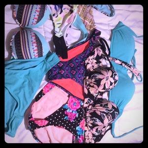 6 bikini bottom 3 bikini tops